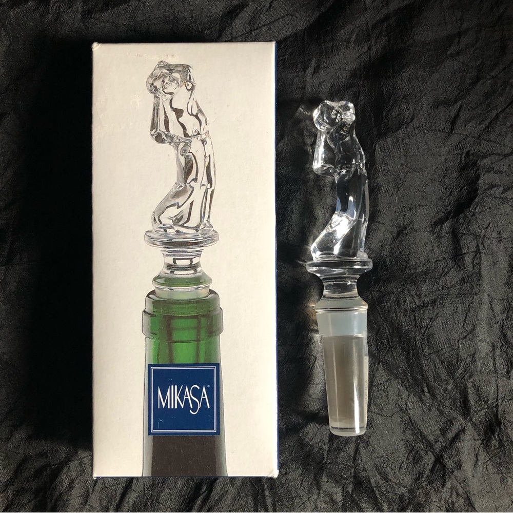 Vintage Mikasa Crystal Bottle Stopper - Bogey Golfer - Picture 15 of 15